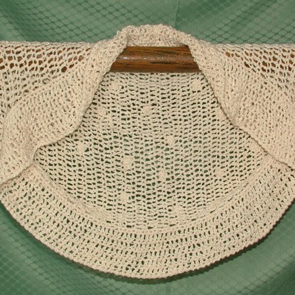 Crochet Shrug Pattern  PDF download. Easy Summer Shrug in 3 steps