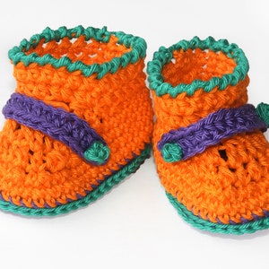 Baby Booties Pattern, Crochet Baby Shoes Pattern, Digital PDF download image 4