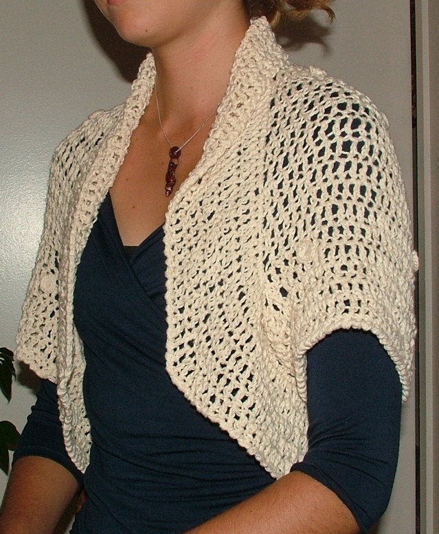Easy Crochet Shrug Pattern instant Digital PDF download Etsy