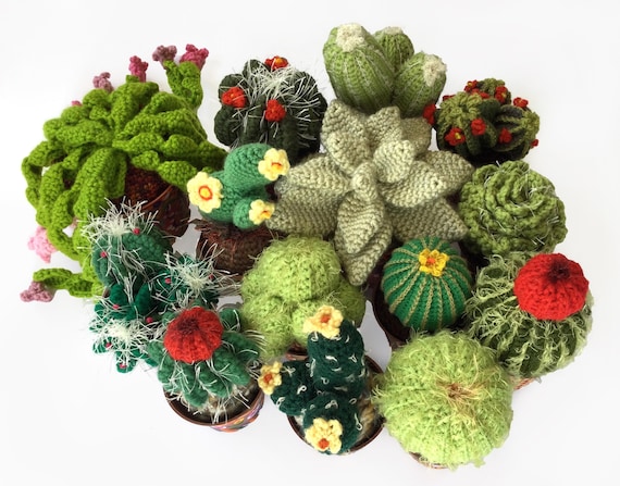 Crochet Cactus  Garden PDF Ebook, 7 patterns