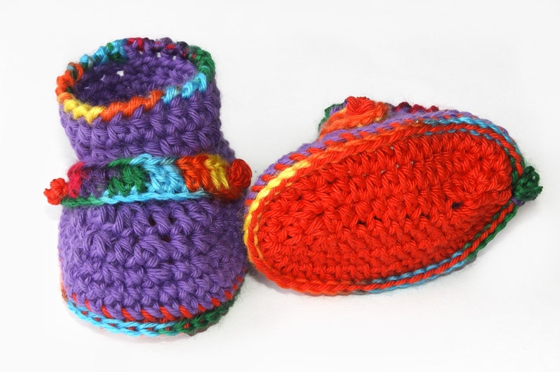 Baby Booties Pattern, Crochet Baby Shoes Pattern, Digital PDF download image 7