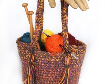 Basic Crochet Basket, Bag Pattern, Digital PDF download