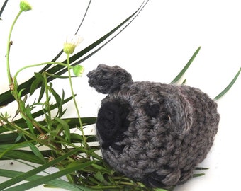 Tiny Wombat crochet pattern, Amigurumi, Australian animal, pdf download