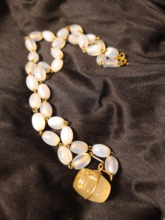 Antique Niagara Falls Souvenir Barrel Stanhope Necklace 1920s