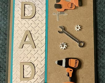 Tools of the Trade:  Handmade Birthday Card, Father's Day Card, Retirement