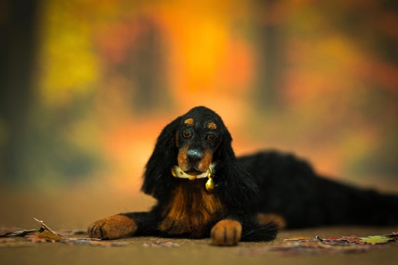 Dollhouse Miniature Laying Down Dog