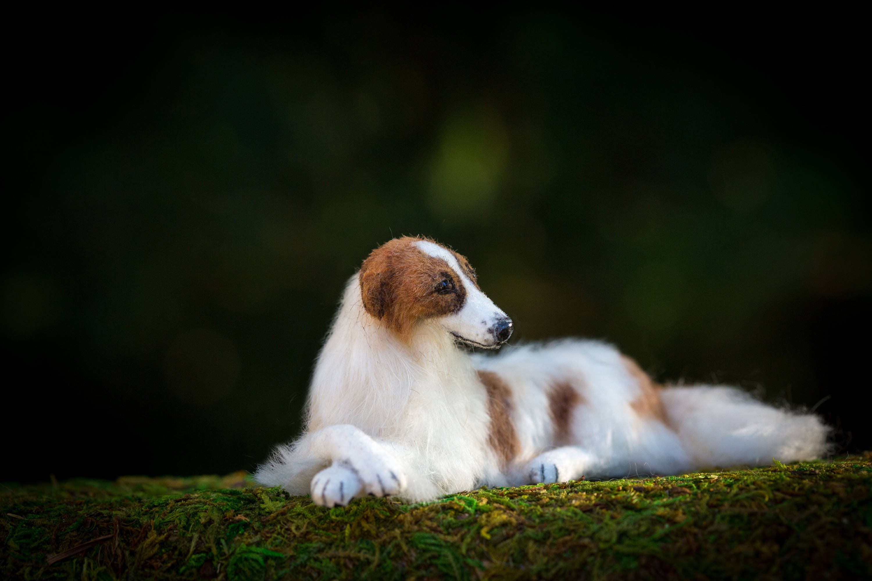 Miniature Dollhouse Miniature Borzoi Dog 1:12 Scale New Miniature Dollhouse Miniature Borzoi Dog 1:12 Scale New