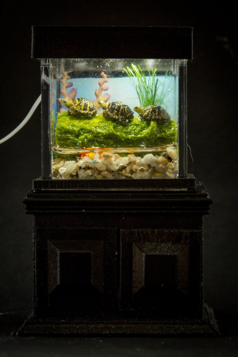 Dollhouse Miniature Reptile Terrarium Turtle Tank Aquarium Etsy