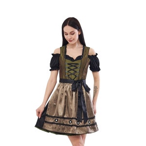 Dirndl Dress Oktoberfest Bavarian Costume for Festivals, Parties - Traditional German Outfit, Hallowen Bavarian Dirndl, Oktoberfest Dress