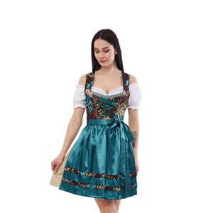 Dirndl Dress Oktoberfest Bavarian Costume for Festivals, Parties - Traditional German Outfit, Women’s Bavarian Dirndl, Oktoberfest Dress