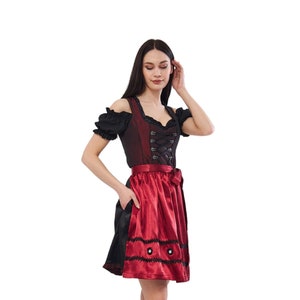 Dirndl Dress Oktoberfest Bavarian Costume for Festivals, Parties - Traditional German Outfit, Hallowen Bavarian Dirndl, Oktoberfest Dress