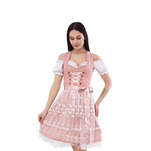 Dirndl Dress Oktoberfest Bavarian Costume for Festivals, Parties - Traditional German Outfit, Women’s Bavarian Dirndl, Oktoberfest Dress
