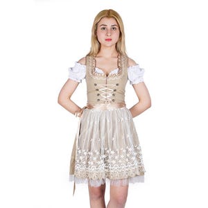 Dirndl Dress Oktoberfest Bavarian Costume for Festivals, Parties - Traditional German Outfit, Women’s Bavarian Dirndl, Oktoberfest Dress