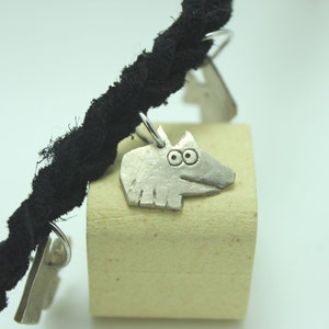 Sterling Silver Rat Charm: Mischievous Marvin