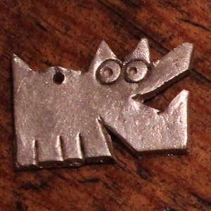 Sterling Silver Dog Charm: Fat Freddie image 4