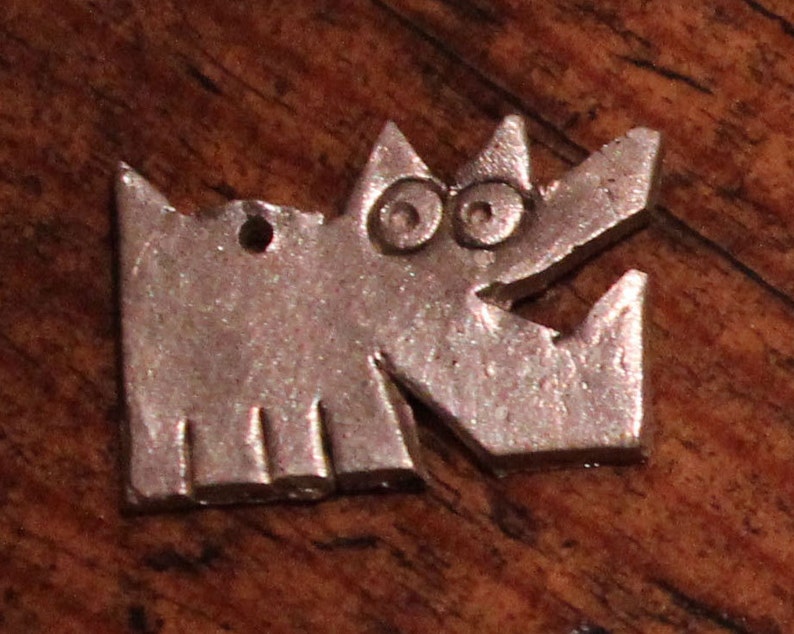 Sterling Silver Dog Charm: Fat Freddie image 4