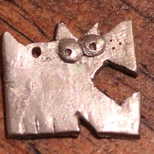 Sterling Silver Dog Charm: Fat Freddie image 2