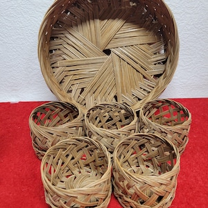 Woven Wicker Basket Set