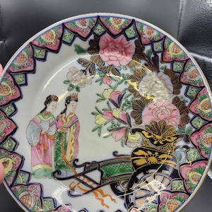 Dekorativer japanischer Geisha Mädchen Teller