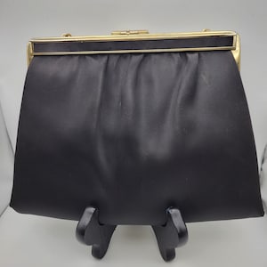 Sac à main vintage noir et doré Ande Evening Bag