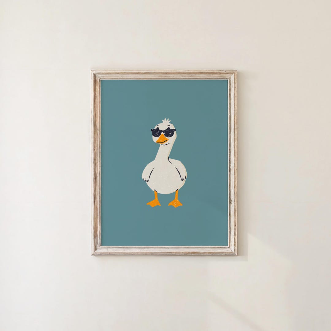 Silly Goose Nursery Wall Art (digital Download) Duck Wall Art Print for ...