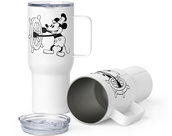 Taza de viaje Steamboat Willie