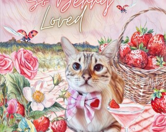 So Berry Loved, digital pet edit, art