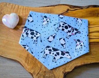 A Moo-ther's Love, reversible snap on Mother's Day pet bandana