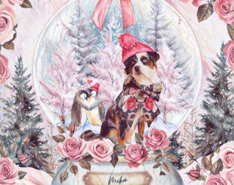 Winter Romance, digital pet edit, art