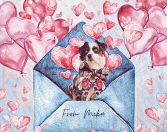Love Notes, digital pet edit, art