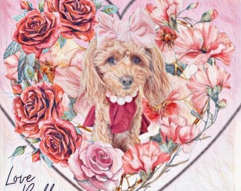 La belle rose, digital pet edit, art