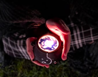 Medium Witch Cauldron Candle Decor (150g) | Soy Wax | Enchanted Forest Scents | Witchy Gift for Her | Cute Holiday Home Decoration Present