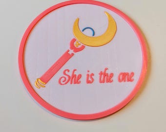 Sailor Moon Underlägg Set med 4 med Caddy