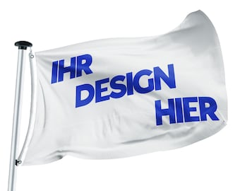 Bandera personalizada con impresión personalizada: bandera profesional de poliéster con ojales, diseña tu propia bandera, bandera personalizada, HECHA EN ALEMANIA