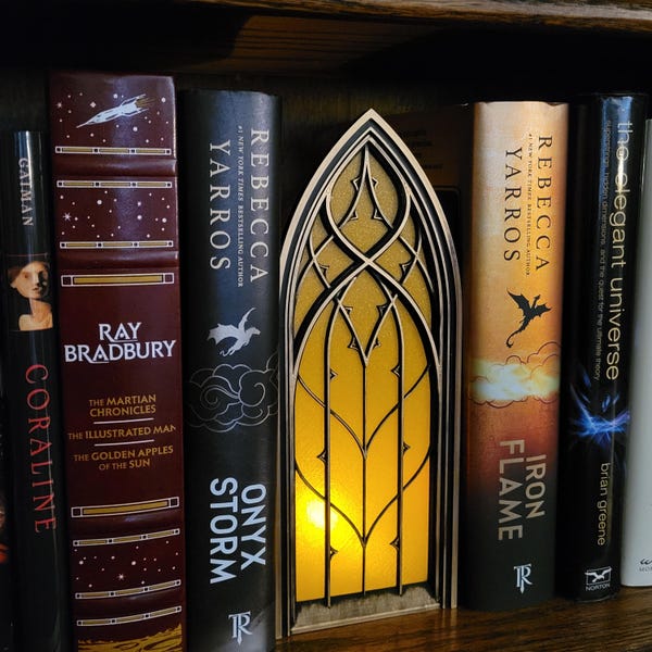 Fantasy Window Book Nook with Light  -  1 Large