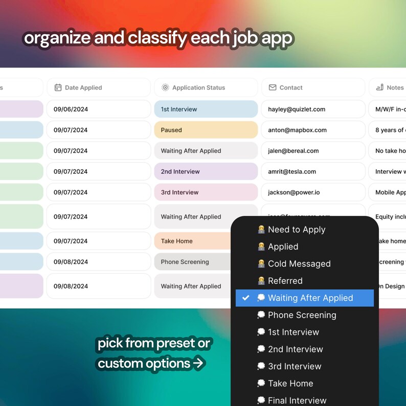 My Job Tracker | a Customizable Figma Template for Your Job Hunt | Job ...