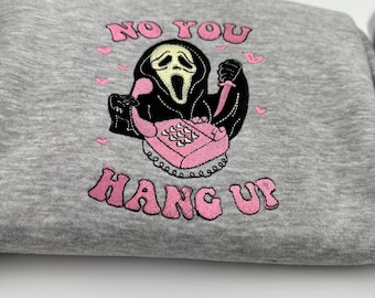 Ghost Spooky Season Embroidered Jumper, Halloween Sweatshirt, Autumn Clothing, Vintage sweater , Fall Crewneck, Halloween Gift UK, T-shirt