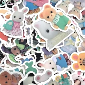 20pcs Calico Critter Sylvanian Family Stickers! &lt;3
