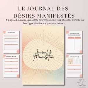 Journal de Manifestation | Pour développer votre potentiel | Transformez vos pensées et atteignez vos objectifs | PDF téléchargeable A4