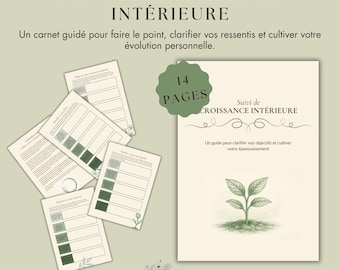 Introspectief dagboek PDF – Notitieboek voor persoonlijke ontwikkeling en innerlijk welzijn | 8 begeleide pagina's – downloadbaar A4-formaat