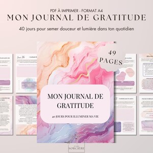 Journal de Gratitude PDF | 40 Jours pour Cultiver la Gratitude et Transformer sa Vie | Développement Personnel | Format A4 Téléchargeable
