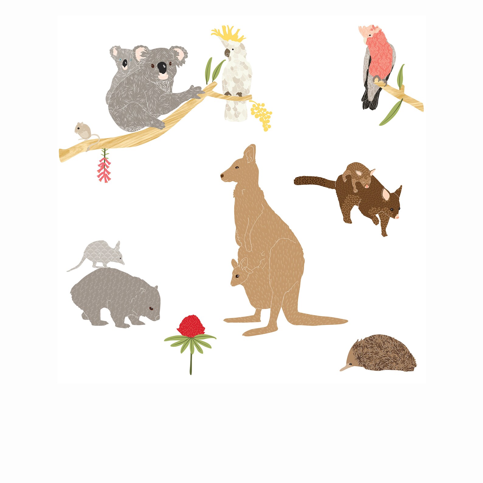 Fabric Wall Decals Australiana no Pvc Etsy