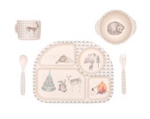 Bamboo Dinnerware - Forest Feast - (FDA & LFGB food safe approved)