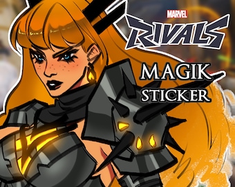 Marvel Rivals Magik Sticker | Cute Vinyl Sticker | Anime Sticker | Game Sticker | Water Resistant