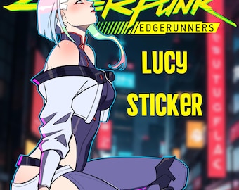 Cyberpunk: Edgerunners Lucy Sticker - Water Resistant Anime Game Decal