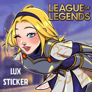 League of Legends Lux Sticker | LOL | Cute Vinyl Sticker | Anime Sticker | Game Sticker | Water Resistant