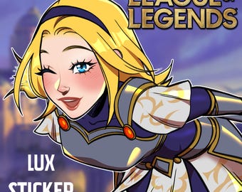 League of Legends Lux Sticker | Water-Resistant Vinyl Decal