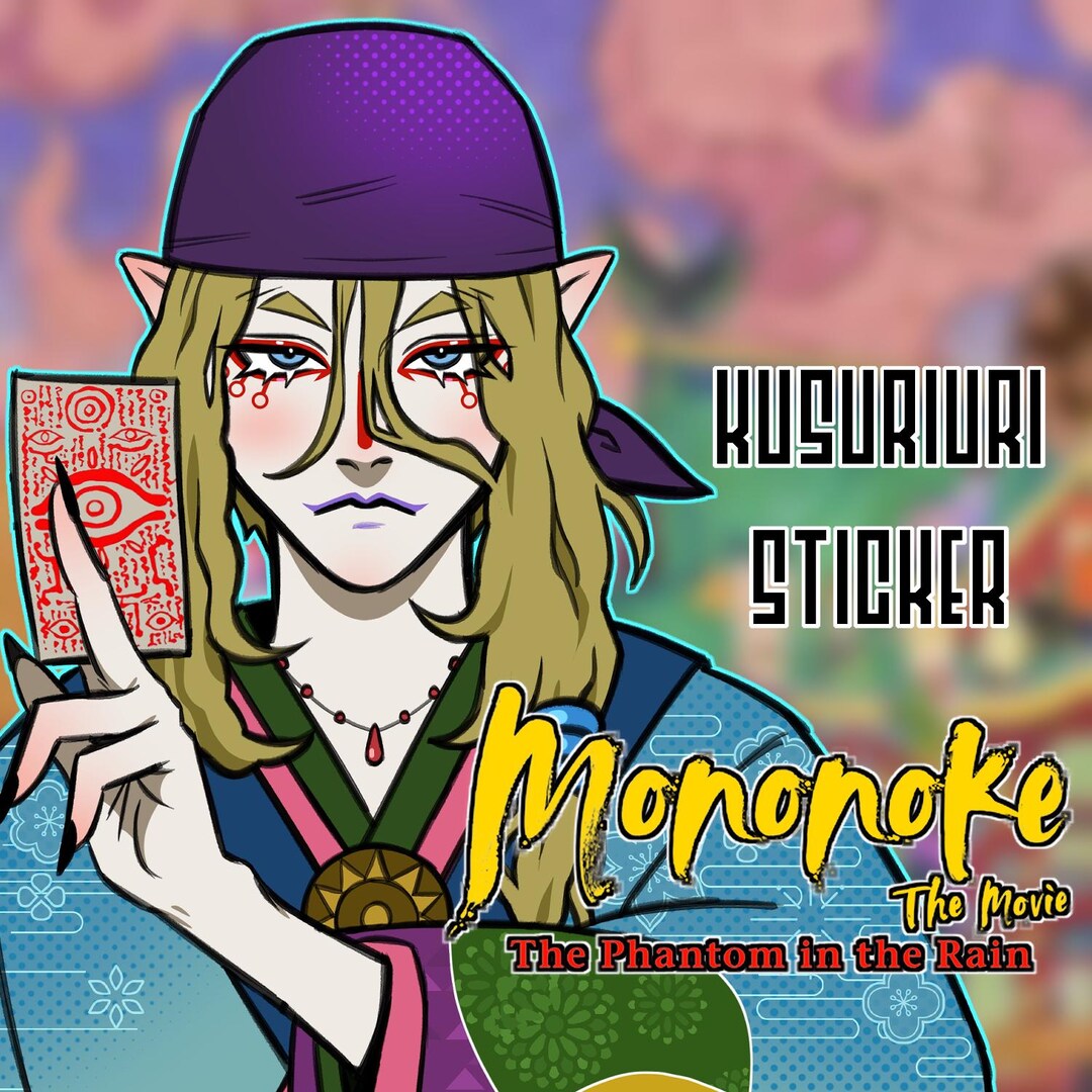 Medicine Seller ri Kusuriuri Mononoke Sticker Cute Vinyl Sticker 
