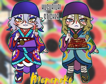 Medicine Sellers Kusuriuris Kon and Ri Mononoke Sticker | Cute Vinyl Sticker | Anime Sticker | Water Resistant
