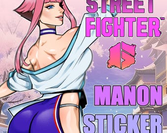 Manon | Street Fighter 6 | Cute Vinyl Sticker | Anime Sticker | Game Sticker | Water Resistant